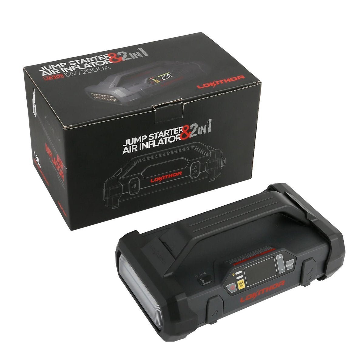 Powerbank / Jump starter Lokithor JA301, 2000A, kompresor 10 - 150 PSI - Lokithor | Sklep Sellando - Shop