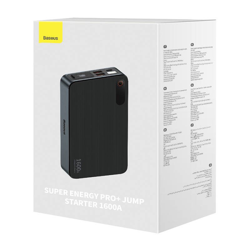 Powerbank / Rozrusznik Baseus Super Energy PRO Car Jump Starter, 1600A, USB (czarny) - Baseus | Sklep Sellando - Shop