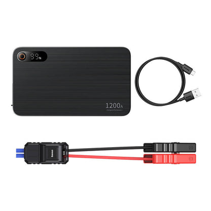 Powerbank/Rozrusznik Baseus Pro+ Car Jump Starter, 12000mAh, 1200A, USB (czarny) - Baseus | Sklep Sellando - Shop