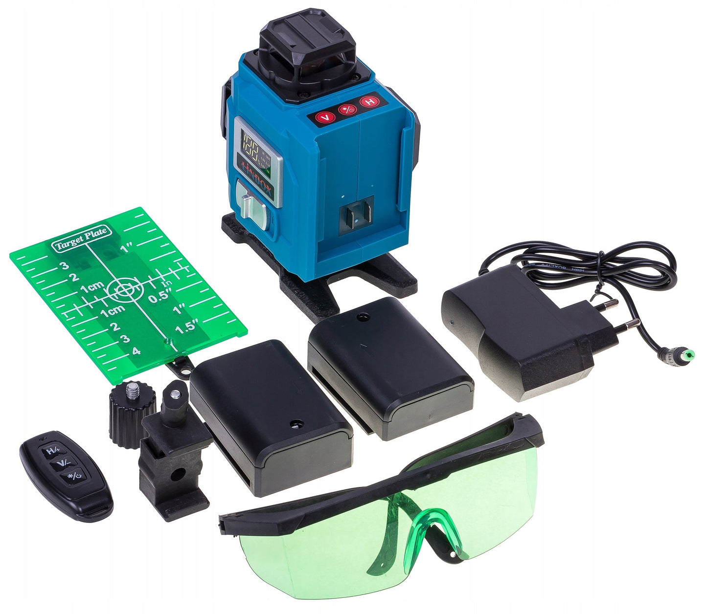 POZIOMICA LASEROWA 360 LINBOX ECO4 LASER KRZYŻOWY 4D + STATYW DO SKOSÓW - bez marki | Sklep Sellando - Shop